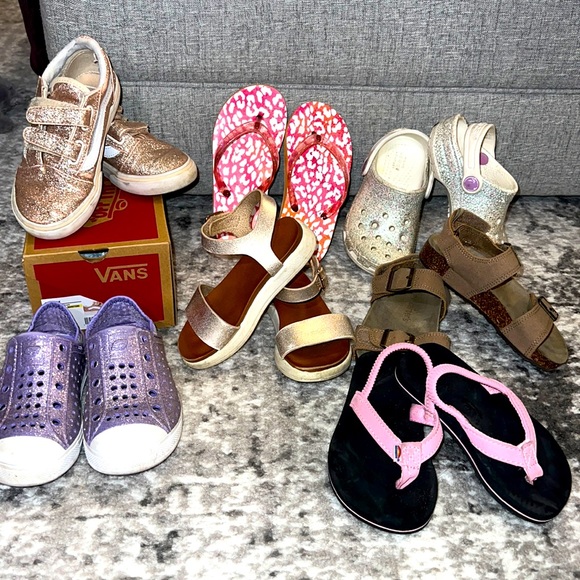 Other - Lot [7 pair] of toddler girl shoes sizes 8-9 🌸